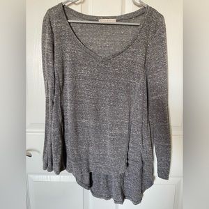Thin, long sleeve gray T-shirt